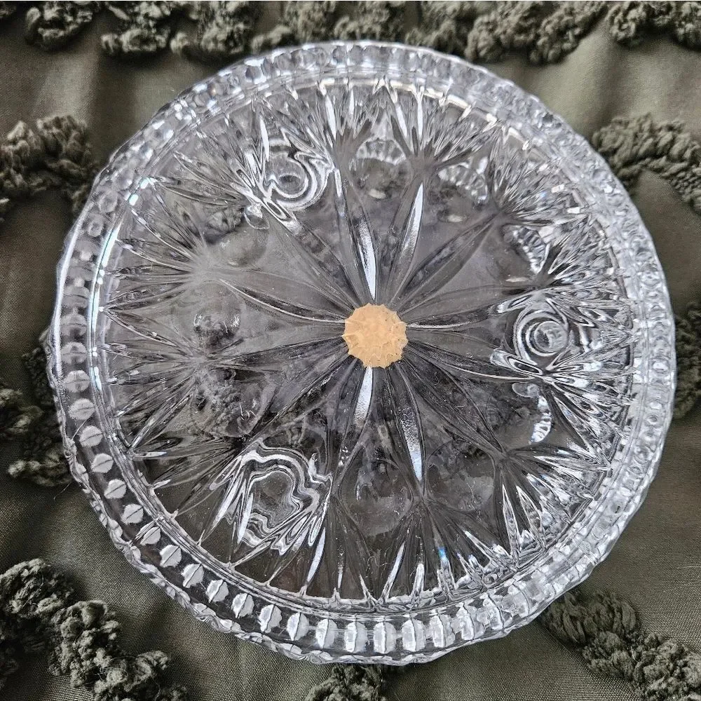 Vintage Princess House crystal ✨ elegant starburst taper candle holder.
